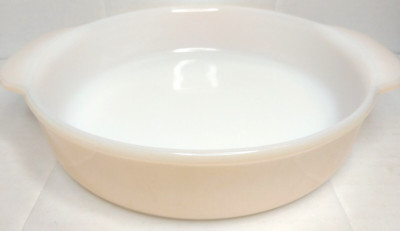 Anchor Hocking Fire-King Opal 'Copper Tint' 8'' Round Cake Pan [450]