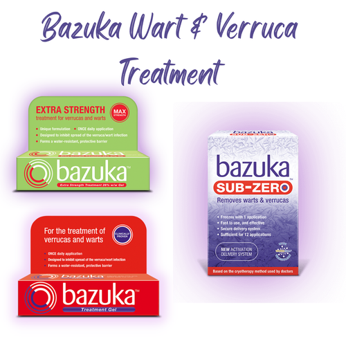 Bazuka Wart & Verruca SUBZERO & Gel Treatments Brand New Pick Your Now