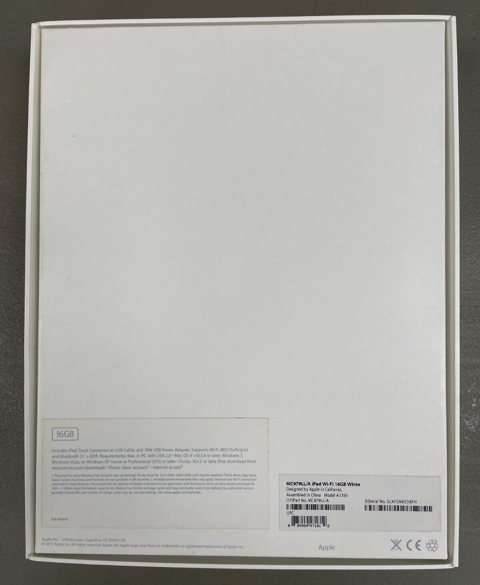 Apple iPad 16GB White- BOX ONLY | eBay