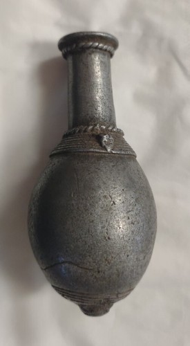 Pre Columbian Metal Bottle For Lime Powder Poporos