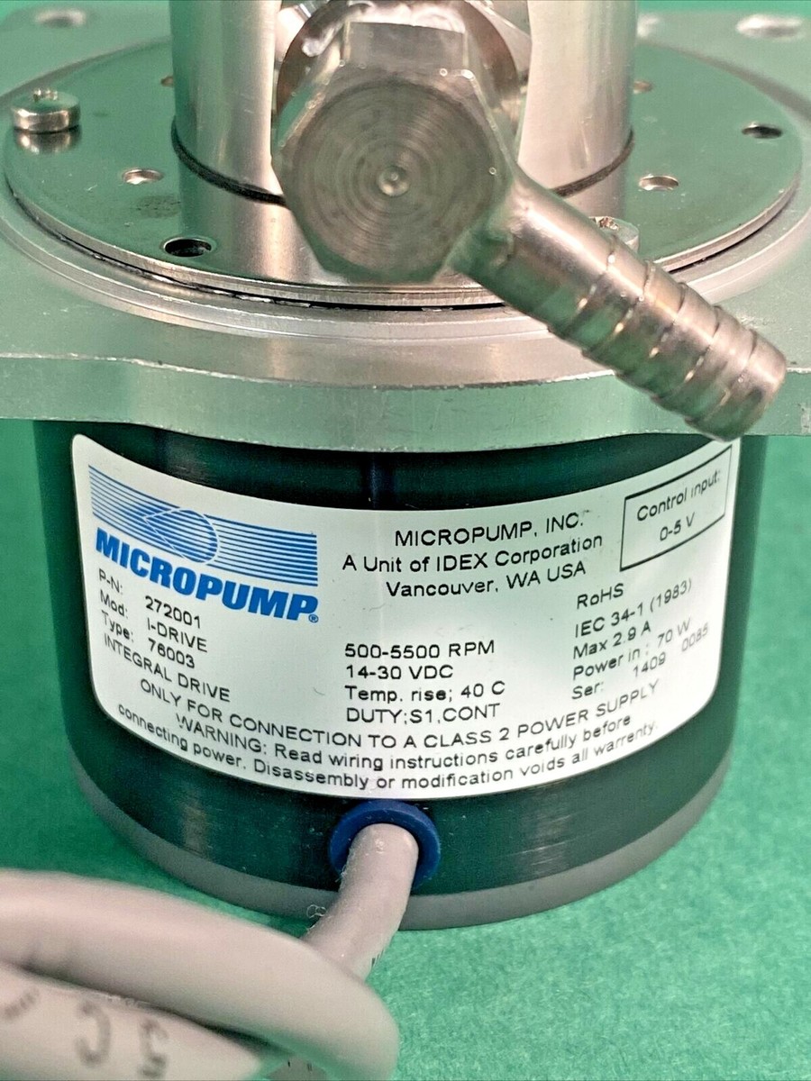 Micropump IDEX 272001 Model I-DRIVE 76003 Pumphead GJS-N23
