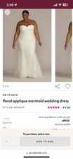 DB Studio Mermaid Wedding Dress Size 20 STYLE# WG4049