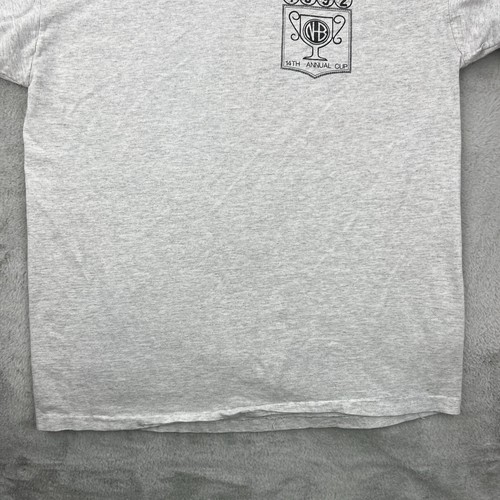 Vtg Huntington Beach Shirt Mens XL Gray 90s Surf Soccer Flip Sleeve Graphic USA - Picture 12 of 19