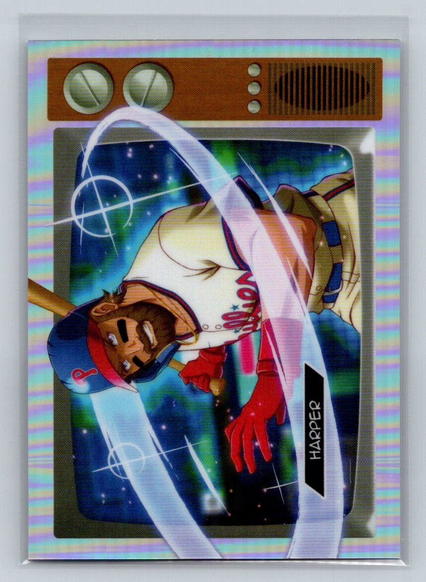 BRYCE HARPER 2025 BOWMAN PHILLIES ANIME RARE INSERT BASEBALL CARD CENTERED #BA-7