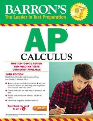 Barron's AP Calculus, 14th Edition - Paperback By Bock M.S., David - GOOD