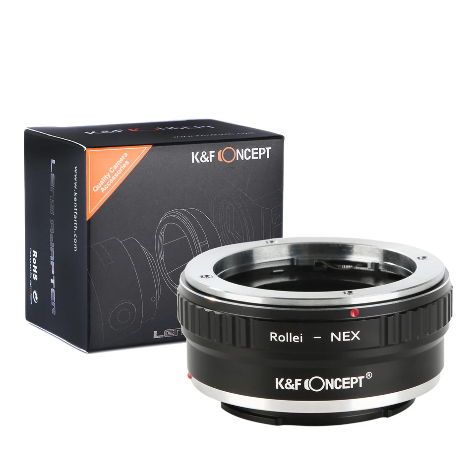 K&F adapter with lens cap for Rollei QBM mount lens to Sony E NEX a5000 A7II A7R - Image 2 of 4