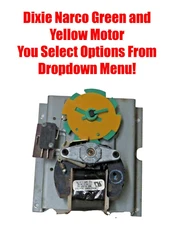 Dixie Narco S2D vend motor for wide column green yellow disk - you select option