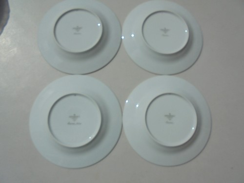 4 Bernardaud Fiorini Bleu Blue Bread Plates 6 5/8" Excellent - Picture 8 of 10