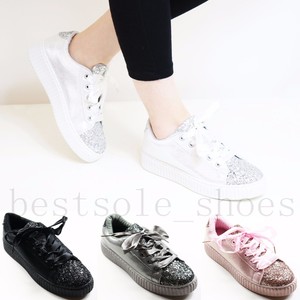 ladies glitter plimsolls