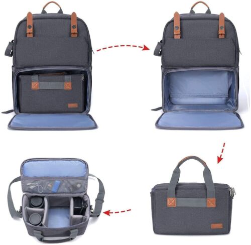 15-16 inch Camera Backpack Bag DSLR/SLR/Mirrorless Photography 3 Layers Tactical - Picture 121 of 163