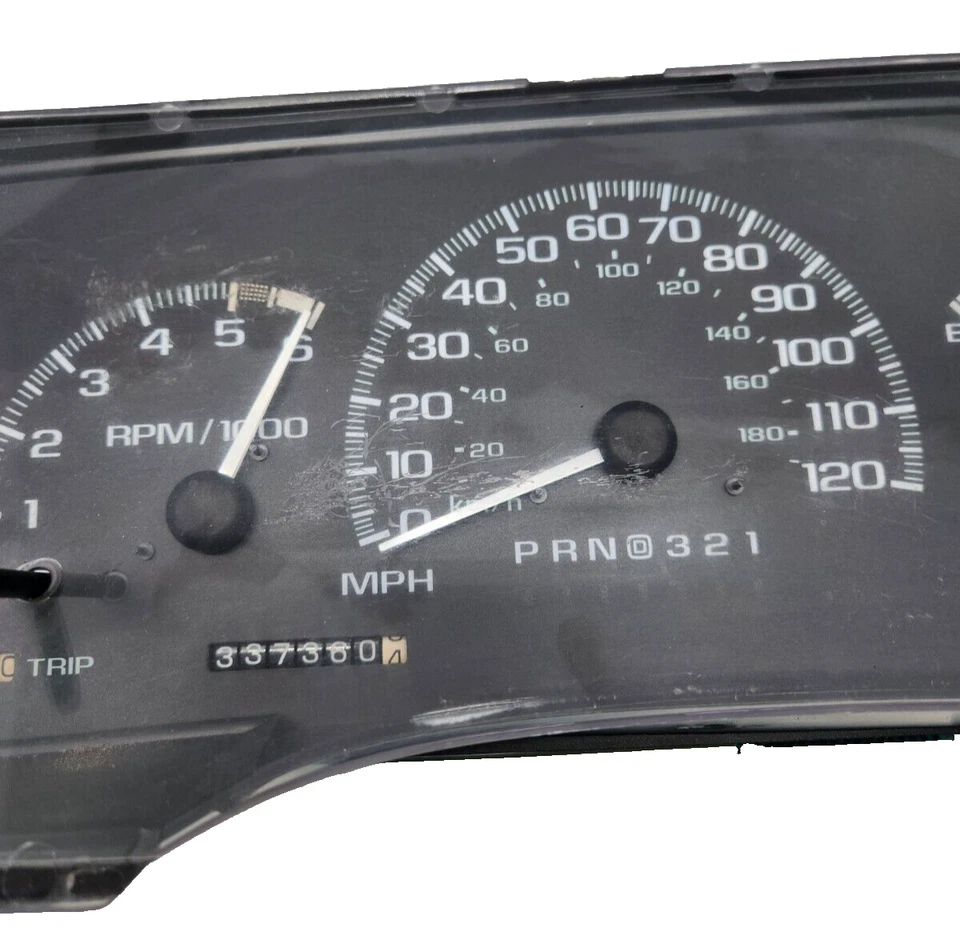 1995-1999 Chevrolet C1500 Instrument Cluster 120 mph Speedo 6K TACH Rare*READ - Image 3 of 4