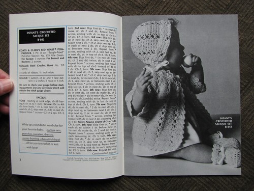 Knit & Crochet Pattern Book: For BABIES Coats & Clark's Little Books Lot of 2 - Imagen 8 de 9