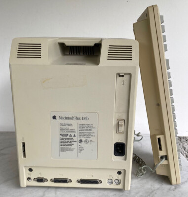 Apple Macintosh Plus 1MB Computer & Keyboard No Mouse. Parts