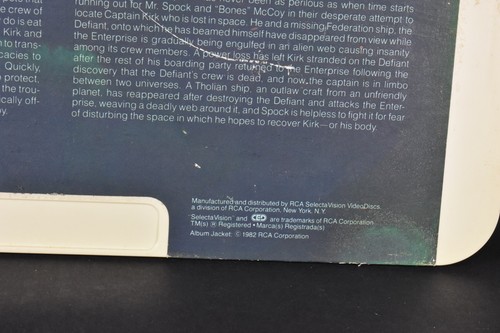 VINTAGE CED Video Disc Untested Star Trek Trouble With Tribbles/Tholian Web - Picture 11 of 11