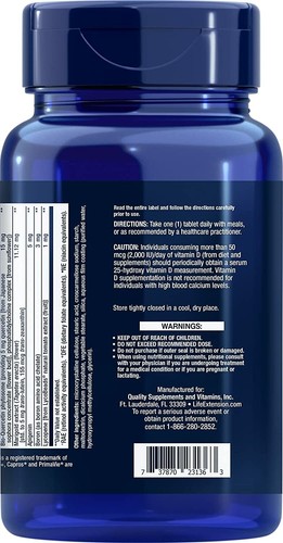 Life Extension One-Per-Day Multivitamin Essential Vitamins, Minerals 60 Tablet - Picture 4 of 10
