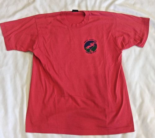 Vintage ROLEX KENTUCKY Single Stitch Shirt 'Three Day Event' red Screen Stars - Picture 2 of 5