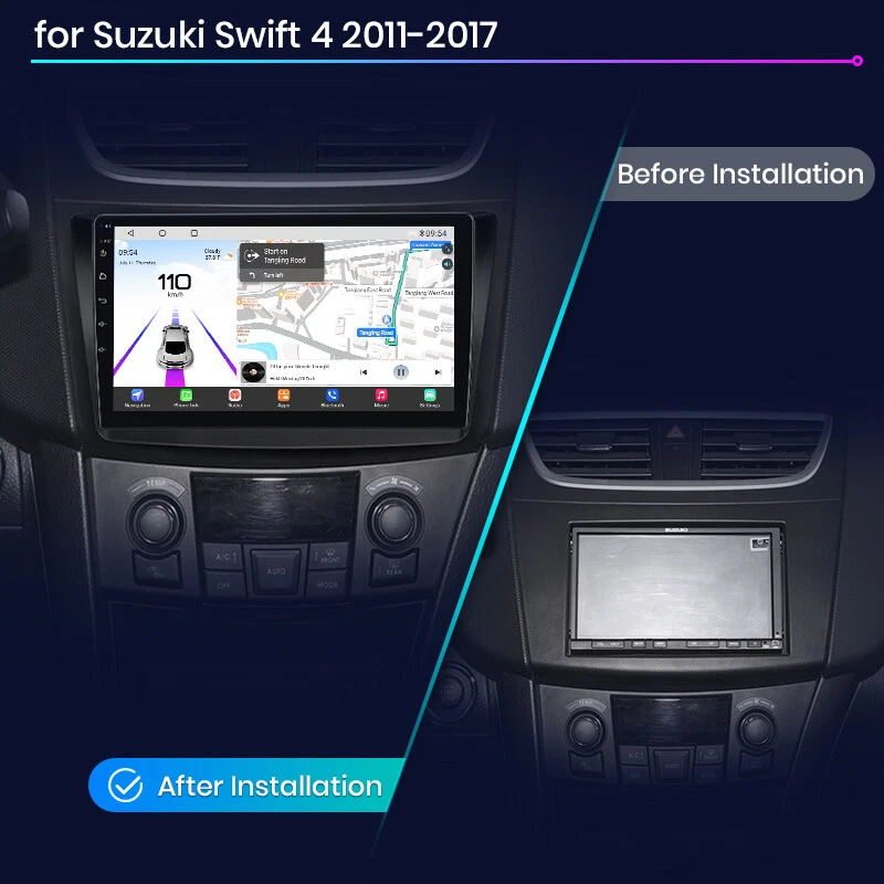 Qualcommchip für Suzuki Swift 4 2011-2017 CarPlay Android 13 Autoradio GPS 64G - Bild 2 von 4