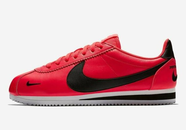 nike cortez red black