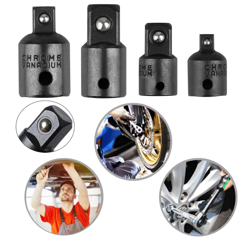 4-pack 3/8" to 1/4" 1/2 inch Drive Ratchet SOCKET ADAPTER REDUCER Air Impact Set - Image 4 of 4