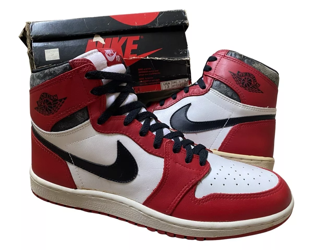 1985 Air Jordan 1 High Chicago OG Original Sz 13 NEW w/ BOX ...