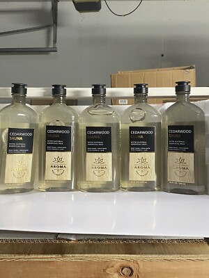 5 New CEDARWOOD SAUNA BODY WASH + FOAM BATH BATH BODY WORKS