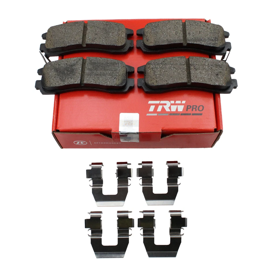 Juego de pastillas de freno traseras ranuradas de cerámica TRW Pro para Buick Chevy Oldsmobile Pontiac Foto 4 de 4