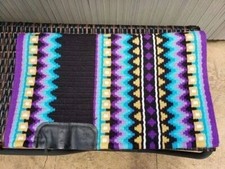 Western Show Horse Riding Handmade Base Saddle Pad Wool in 34 42