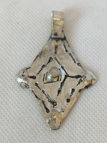 Extrem seltenes altes Wikinger Amulett silberfarben Kreuz Artefakt echt - Bild 6 von 14