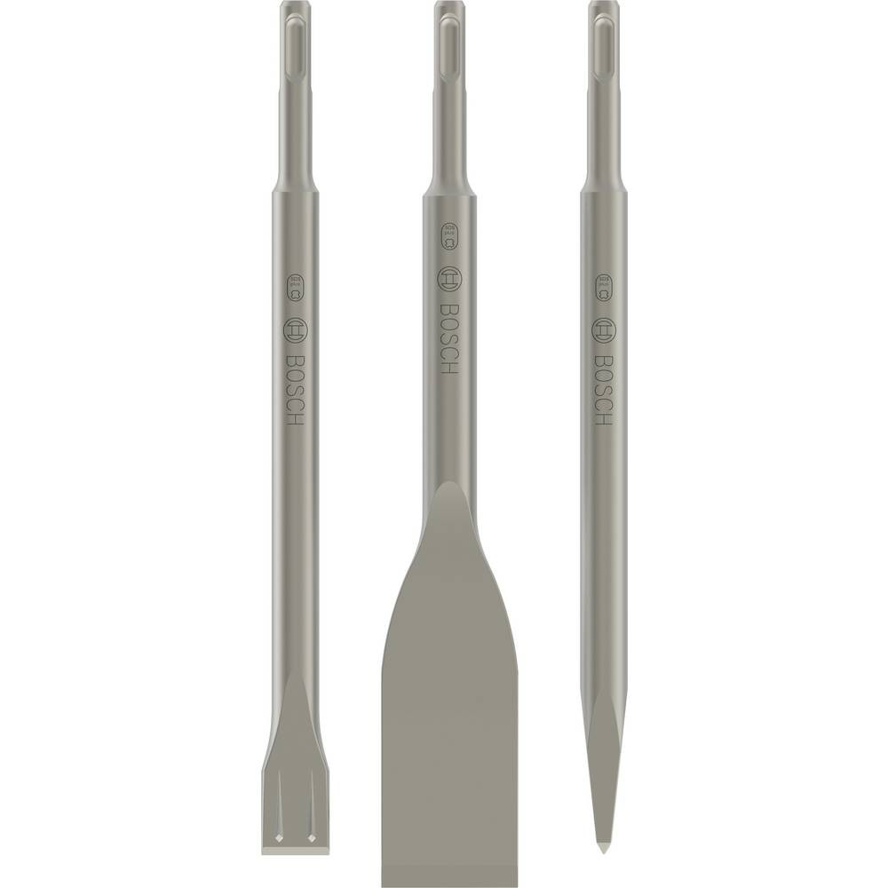 Jeu de burins SDS-Plus Bosch 2607019159, mèches plates et pointues pour maçon