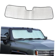 for Hummer EV Accessories Windshield Sun Shade Front Heat Insulation Silver
