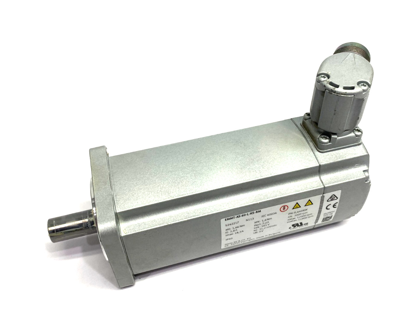 Festo EMMT-AS-60-L-HS-RM Servo Motor 440W 14300rpm Max 5242217