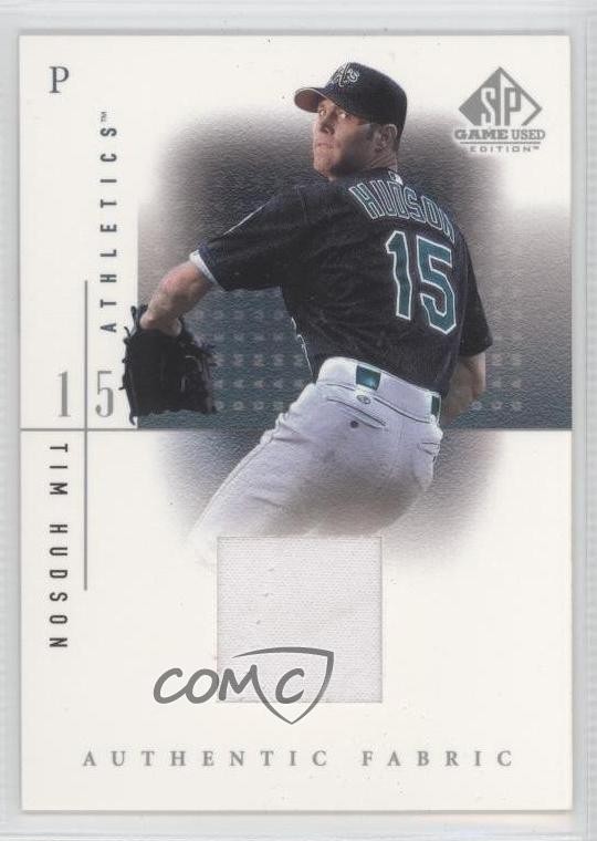 2001 SP Game Used Edition Authentic Fabric Tim Hudson #TH 0q4