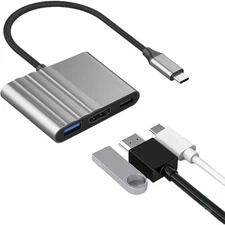 For Phone Android Type C to HDMI USB Cable Adapter HD TV Video Converter Ne H #