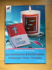 Bastelbuch Kommunion u.Konfirmation Karten und Kerzen Hobby Anleitung Basteln