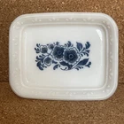 Vintage Avon Delft Blue/Milk Glass Soap Dish