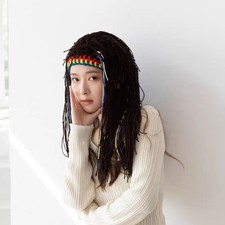 Long Dreadlocks Knitted Hats Funny Creative Fashion Party Wig Hat Handmade