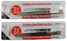 Lot of 2 NT Pro A-1P "Red Dot" Knife Glass Window Film Tint Installation Tool