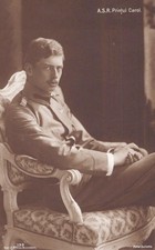 KING CAROL II of Romania 1893-1953  IN UNIFORM - Vintage Postcard ROYALTY #2