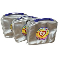 Ty Beanie Babies Vintage Metallic Silver Plush Collectible Display/Travel Case