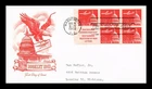 DR JIM STAMPS US COVER AIR MAIL 8C BOOKLET FIRST DAY ISSUE SCOTT C64B ARTMASTER