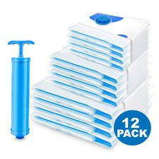 12x VAKUUMBEUTEL AUFBEWAHRUNGSBEUTEL VAKUUM VACUUM BEUTEL FÜR KLEIDUNG BETTE