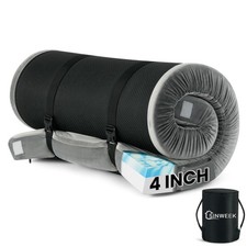 Materasso da Campeggio in Memory Foam Extra Spessore 4 Pollici Portatile Cuscino Lettino da Campeggio Impermeabile