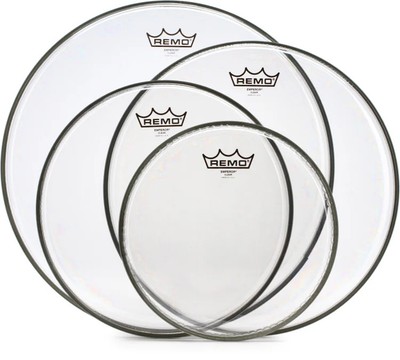Remo Emperor 4-piece Tom Pack - 10''/12''/14''/16'' - Clear