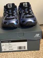 Size 7 Toddler - New Balance 740 Bungee Lace- Blue / Silver Metallic - IZ740BM