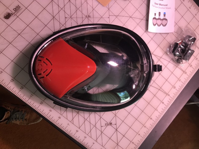 AGM Recreational Full Face Snorkel Mask Size L/XL