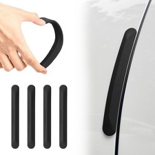 4 Pcs Universal Car Door Protector Edge Guard Silicone Crash Scratch Resistant