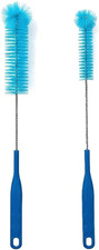 15.5 Inch Long Bottle Brush with 360  Rotating Head - Soft Bristles for Washing