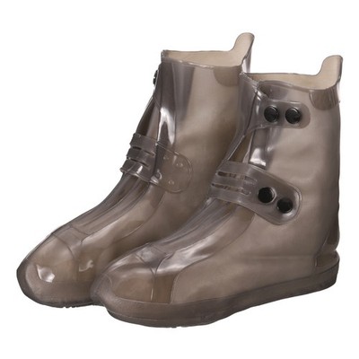 Waterproof Shoes Cover XXL Overshoes Rain Galoshes with Double Buckle Brown