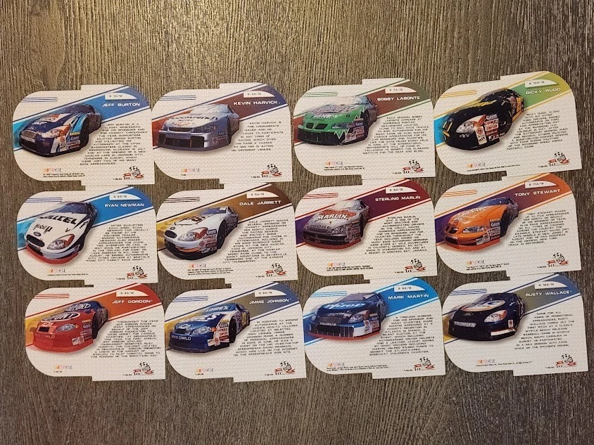 2003 PRESS PASS ShowCar 12 Card Insert Set NASCAR Jeff Gordon Jimmie Johnson - Image 2 of 2