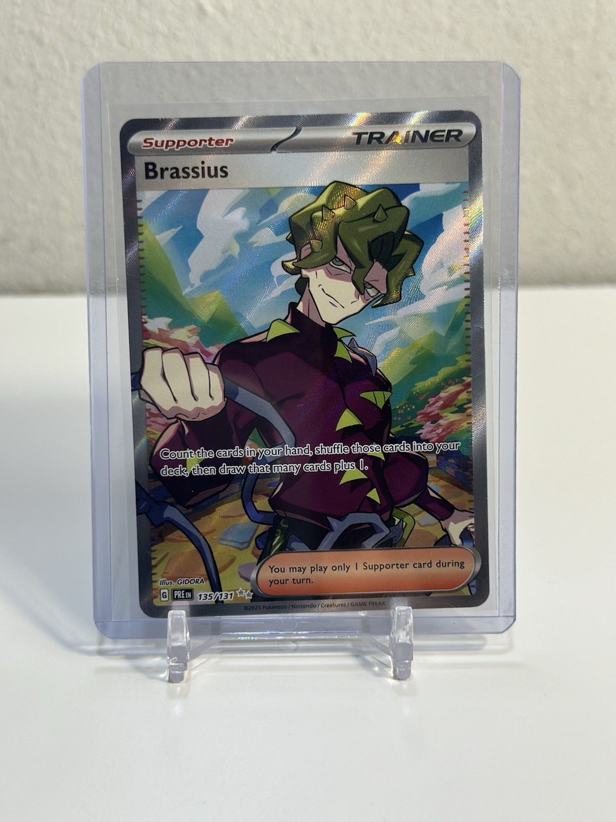 Brassius - 135/131 - Prismatic Evolutions - Pokemon TCG - LP - Full Art - HOLO